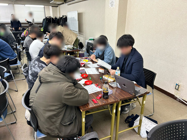 TRPGをプレイしている様子